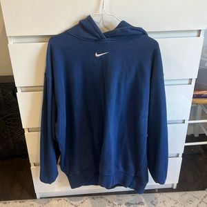 Oversized BLUE NIKE HOODIE